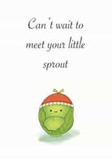 New cute baby sprout card created by Noura Mokhtar