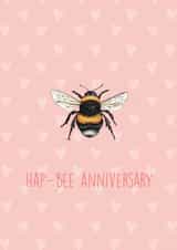 Happy anniversary card bumble bee Card 42658 created by SVHIllustration