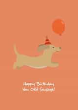 old sausage Birthday Card 17539 created by emily.reevedesigns