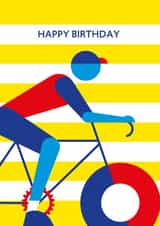 cycle cycling Birthday Card 18747 created by Alphablots