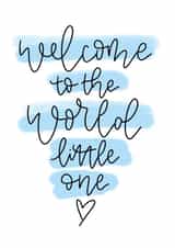 welcome little New Baby Card 19443 created by Cate Creates