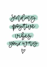 sending positive Thinking of you Card 19444 created by Cate Creates