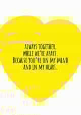 always together Just because Card 14605 created by Jack & Dani