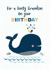 grandson whale Birthday Card 12670 created by TillieMint