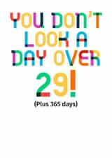 30 thirty Birthday Card 19296 created by POP FIZZ