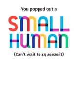 new baby small human New Baby Card 19298 created by POP FIZZ