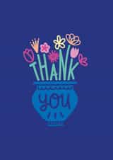 Thank You Thanks Thank You Card 16985 created by Squaire
