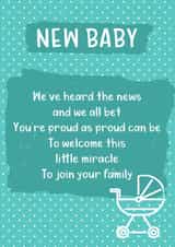 baby boy New Baby Card 17923 created by Jenny Bowman