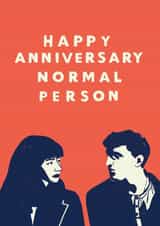 normal people sally rooney Anniversary Card 17377 created by @AimeeStevens.Design