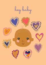 new baby baby shower New Baby Card 19338 created by Nina Bombina