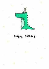 Snappy birthday crocodile Card 43948 created by Lellemoon
