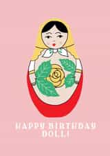 russian doll Birthday Card 17572 created by Ivy Lemon