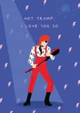 david bowie rebel rebel Anniversary Card 18979 created by Fran Butler