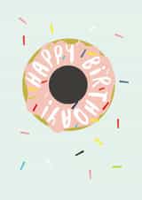 donut sprinkles Birthday Card 19630 created by Lisa Samartino