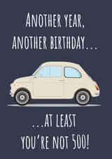 fiat 500 Birthday Card 17335 created by Haydn Pole
