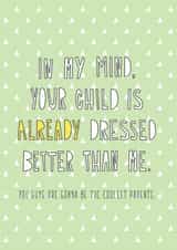 New Baby Pregnant New Baby Card 6698 created by Redback Cards
