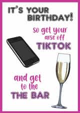 tik tok tiktok Birthday Card 19634 created by Memetallica