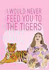 Carole Baskin Tiger King Card 41694 created by AliceandEmmaDesigns