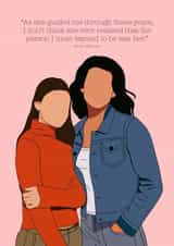 Gilmore girls rory and lorelai Mothers Day Card 19645 created by Stephenie Emily