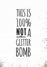 Glitter sparkle Card 24776 created by Paul O'Connor