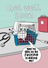 Get Well Soon created by Sweary Cats by Leaf Lane Studio