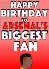 football arsenal Birthday Card 44001 created by Zac's Cards