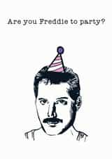 Freddie Mercury Birthday Card - Queen Birthday Card created by Hattybones