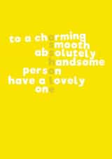 A tale of one man created by Mean Little Cards