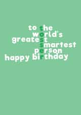 tosser rude Birthday Card 11747 created by Mean Little Cards