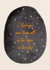 I love you more than all of the stars in the sky created by Rebekah Klimuck