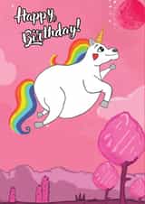 unicorn magical Birthday Card 19608 created by Memeow Gifts