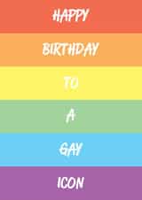 Happy birthday to a gay icon created by GawjusCards