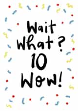 wait what Birthday Card 18702 created by Sam Bratby Art