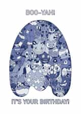 Boo-Yah It's Your Birthday card created by Masonillustration