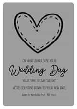 postponed wedding wedding card Card 44600 created by Kitty & Whale