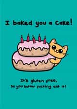 Funny Gluten Free Birthday Card created by Innabox