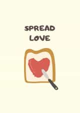 bread toast Valentines Day Card 42443 created by crystal chou