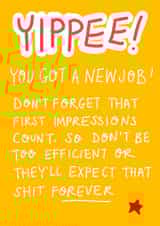 Yippee new job created by Rosie Johnson Illustrates