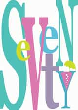 seventy seventieth Birthday Card 1869 created by Perkins & Morley