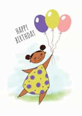 balloons Child Birthday Card 19828 created by Afritistic