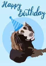 party hat dog Birthday Card 19809 created by Amber Jane