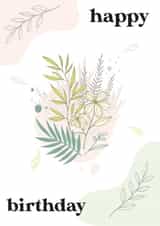 floral flower Birthday Card 16904 created by YA DSGN