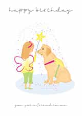 female guide dog Birthday Card 19857 created by Milport Studios