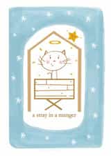 stray cat Christmas Card 16809 created by Jolly Judy