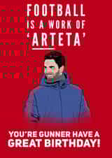 Mikel Arteta Birthday Card created by Elgo Designs