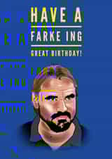 Daniel Farke Leeds United Birthday Card created by Elgo Designs