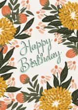 flowers floral Birthday Card 19887 created by Kashmira Jayaprakash
