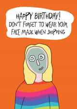 face mask cv2020 Birthday Card 43147 created by Ollie Jolly