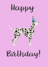 Dalmation dog Birthday Card 19895 created by Sophie Elizabeth