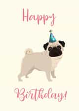 pug party Birthday Card 19896 created by Sophie Elizabeth